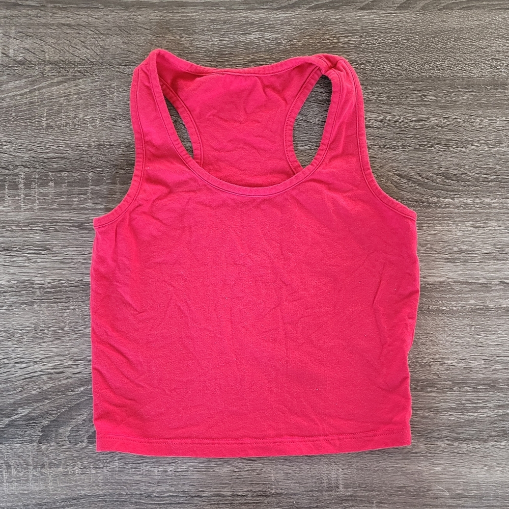 Red Cropped Tank
